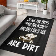 Of All The Path You Take In life Make Sure A Few Of Them Are Dirt Sprint Car Rug