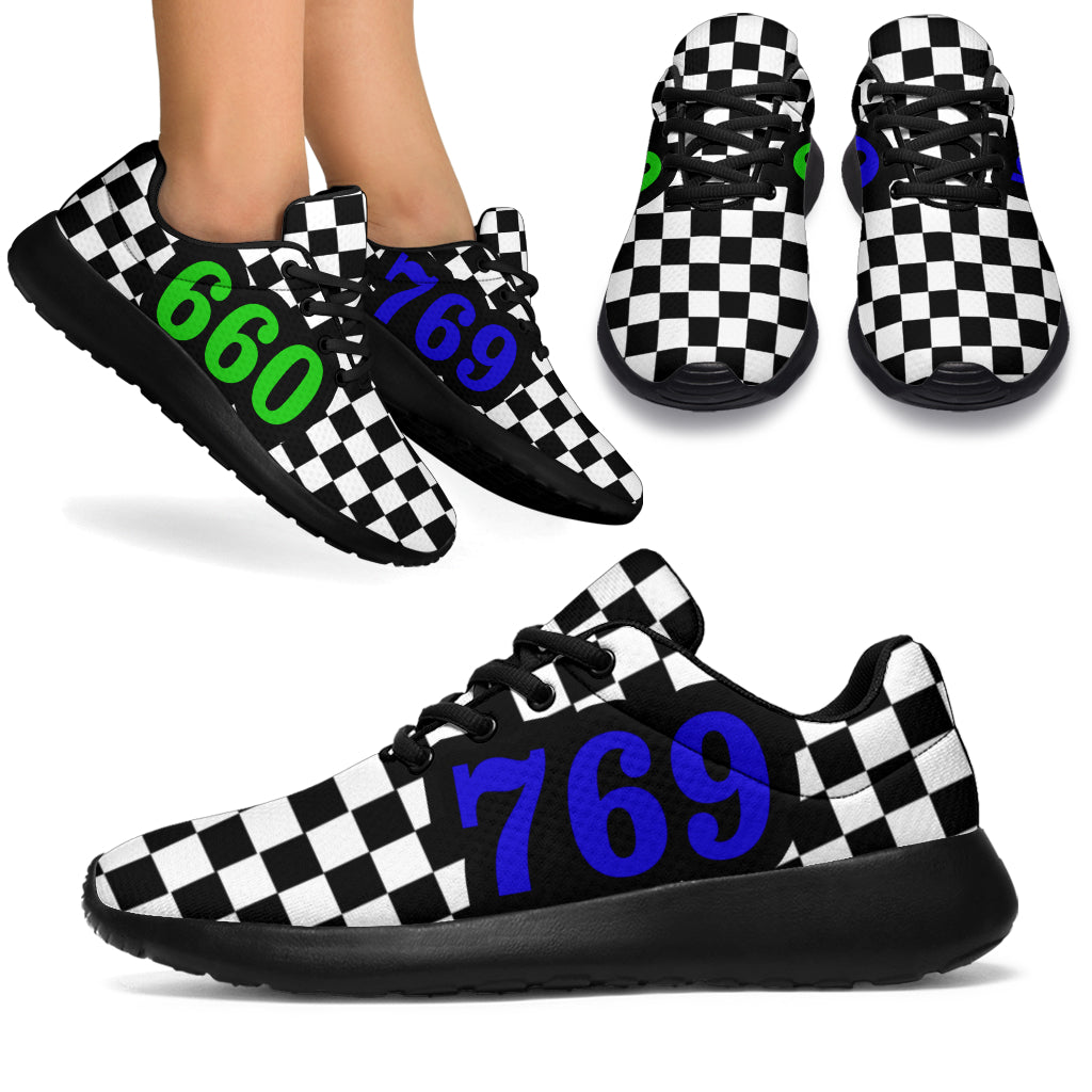custom racing sneakers number 660/769