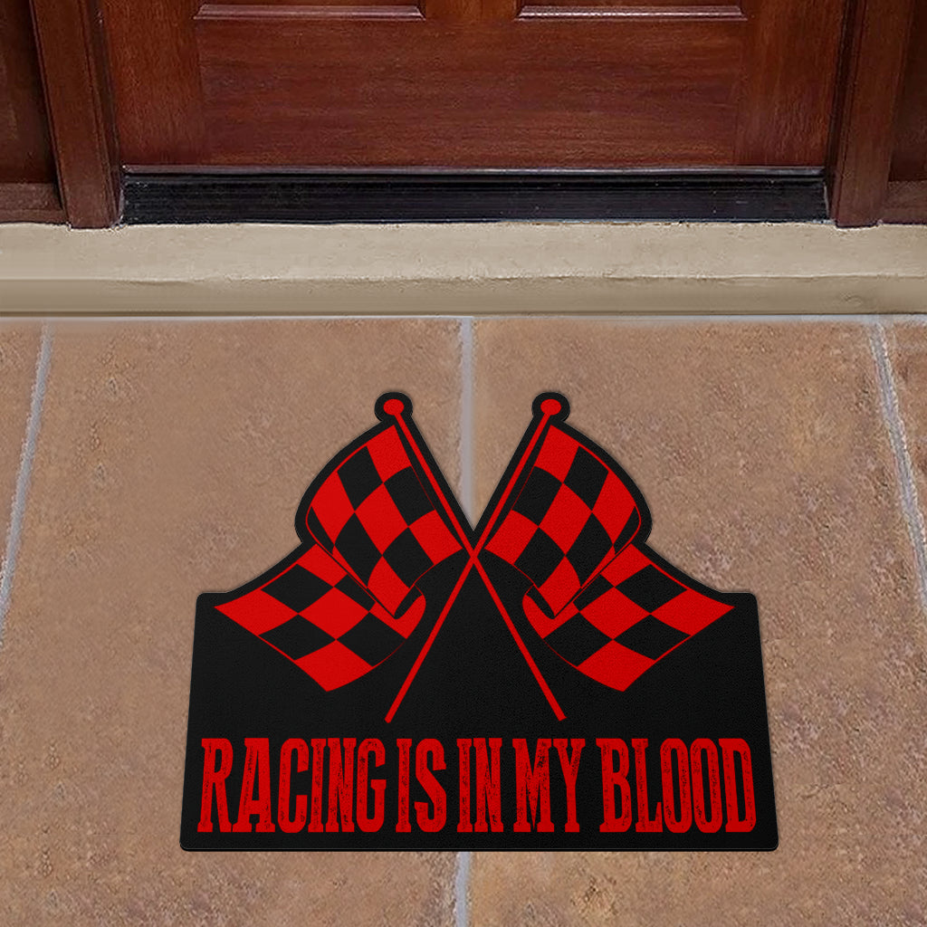 Racing Shaped Door Mats