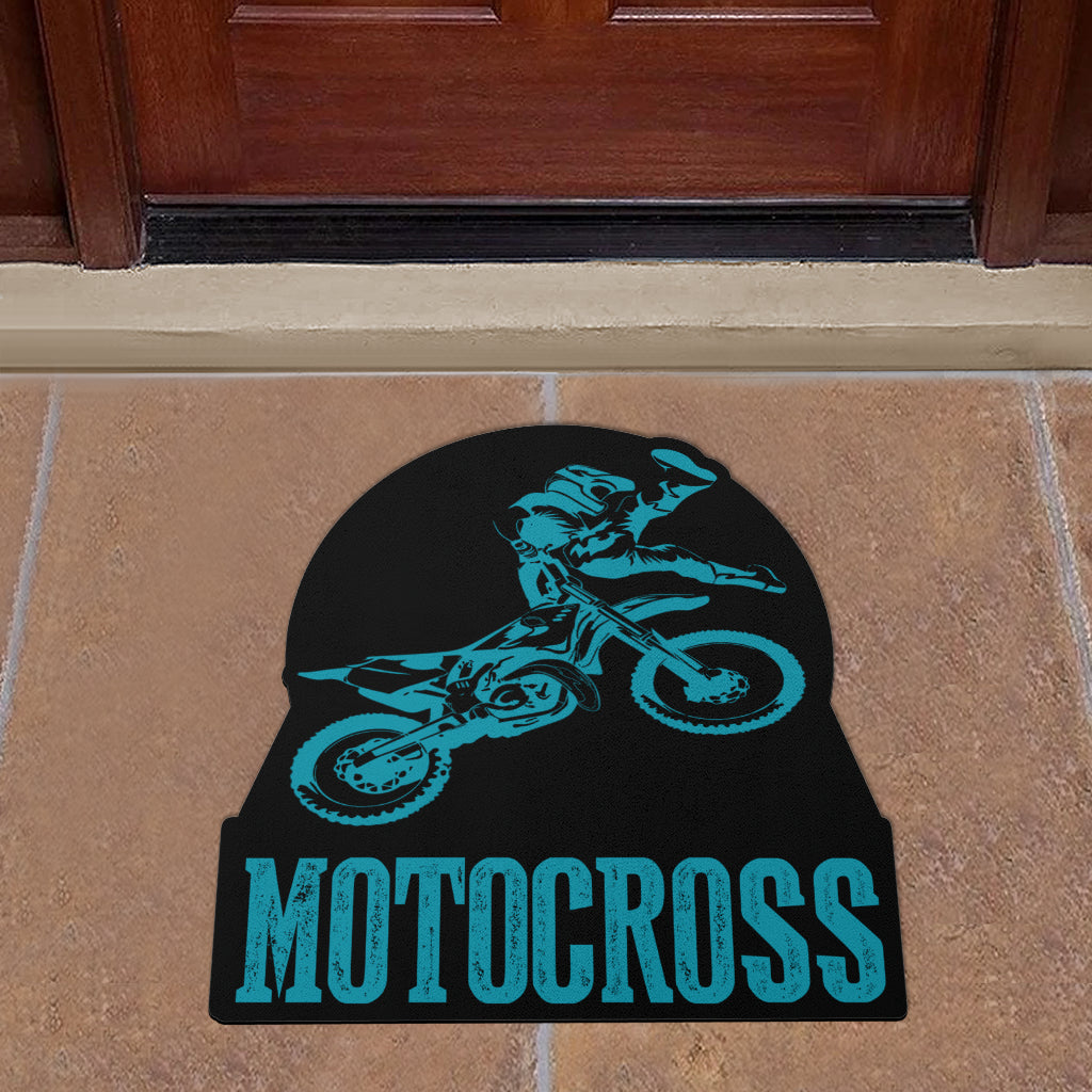 Custom Shaped Motocross Door Mat V3