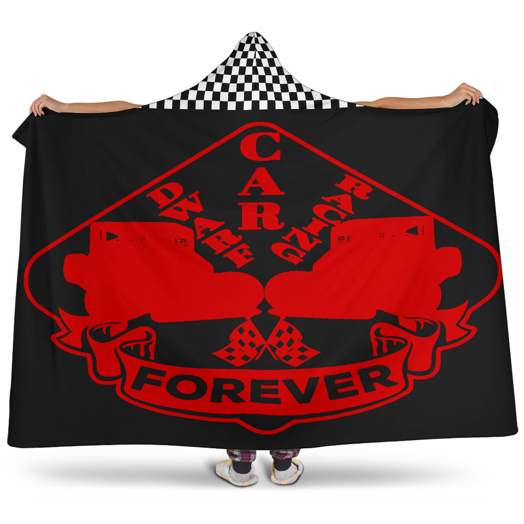 Dwarf Car Racing Forever Hooded Blanket