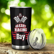 go kart racing tumbler