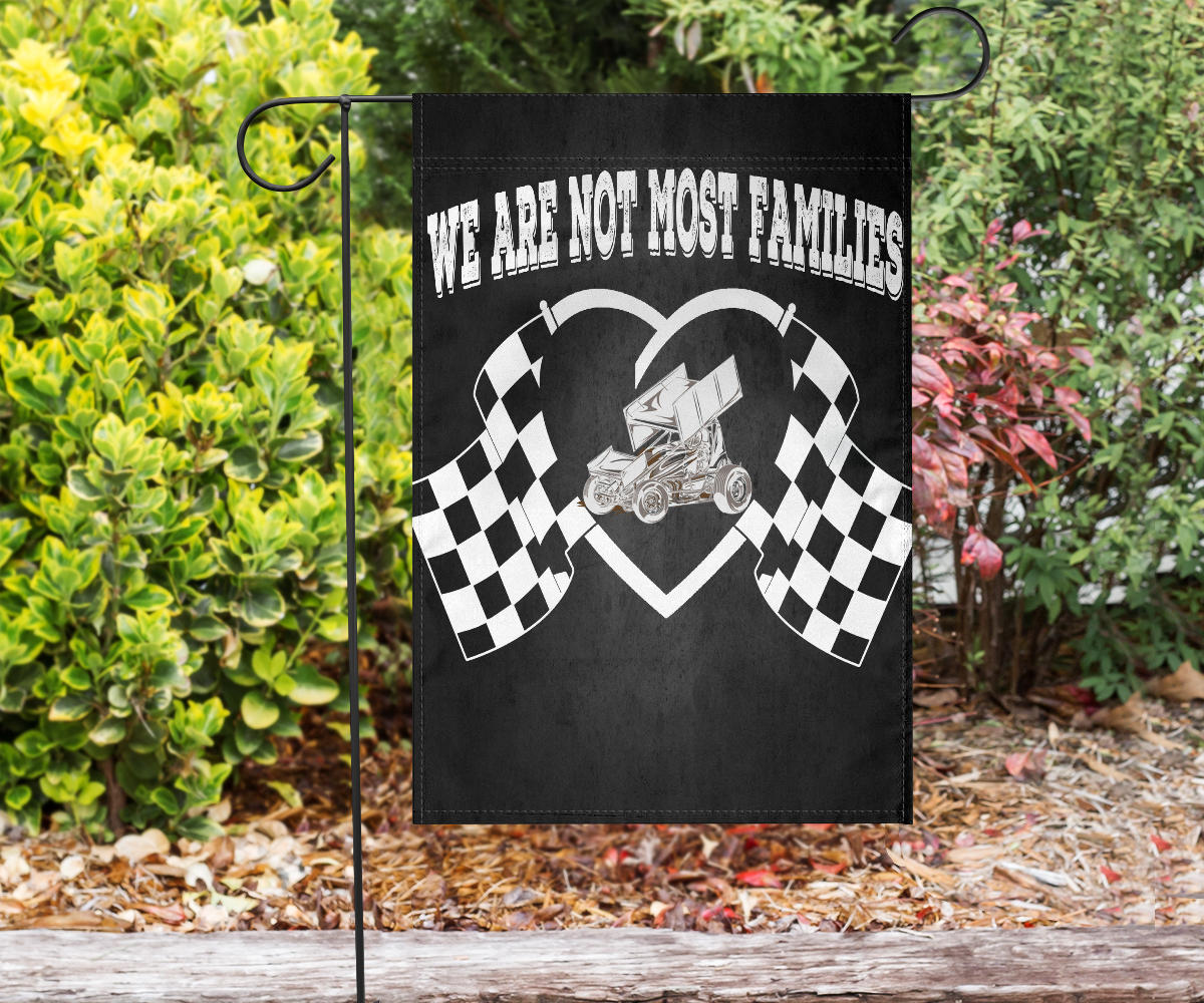 We Are Not Most Families Sprint Car Flag