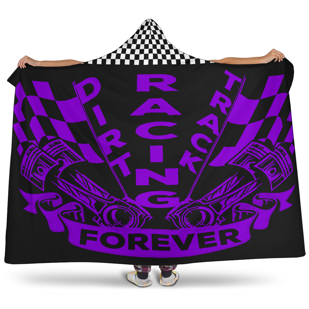 Dirt Track Racing Forever Hooded Blanket