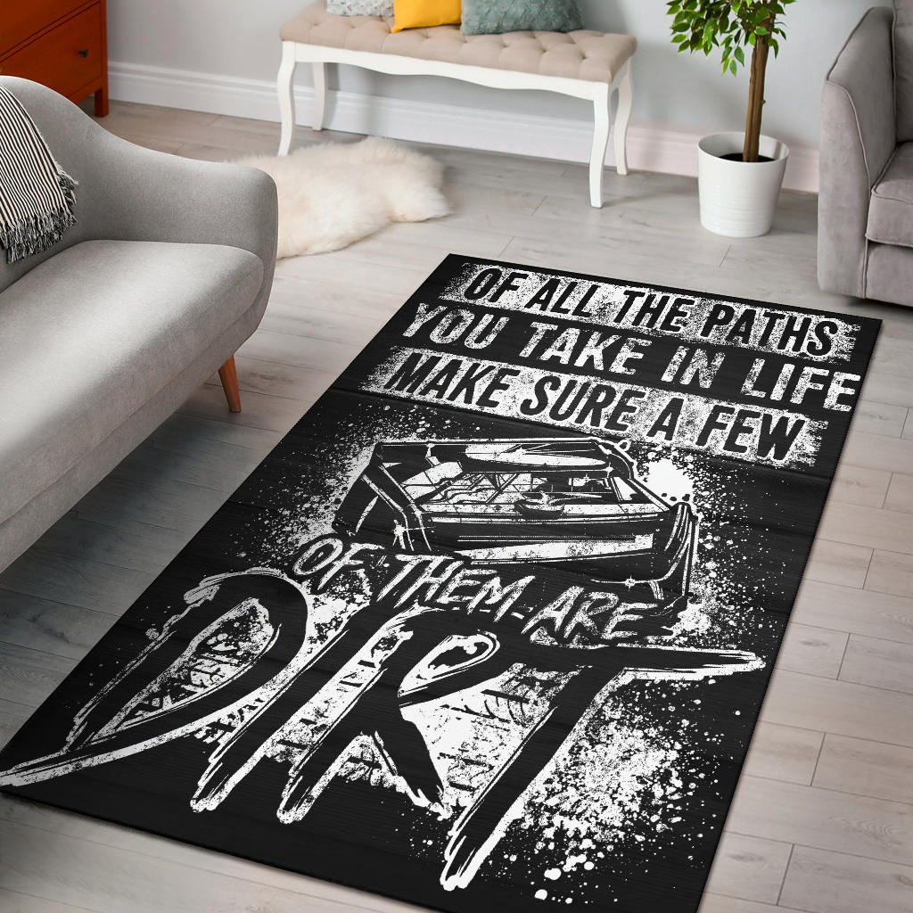 dirt track racing rug