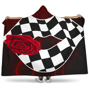 Racing Lips Kiss Hooded Blanket