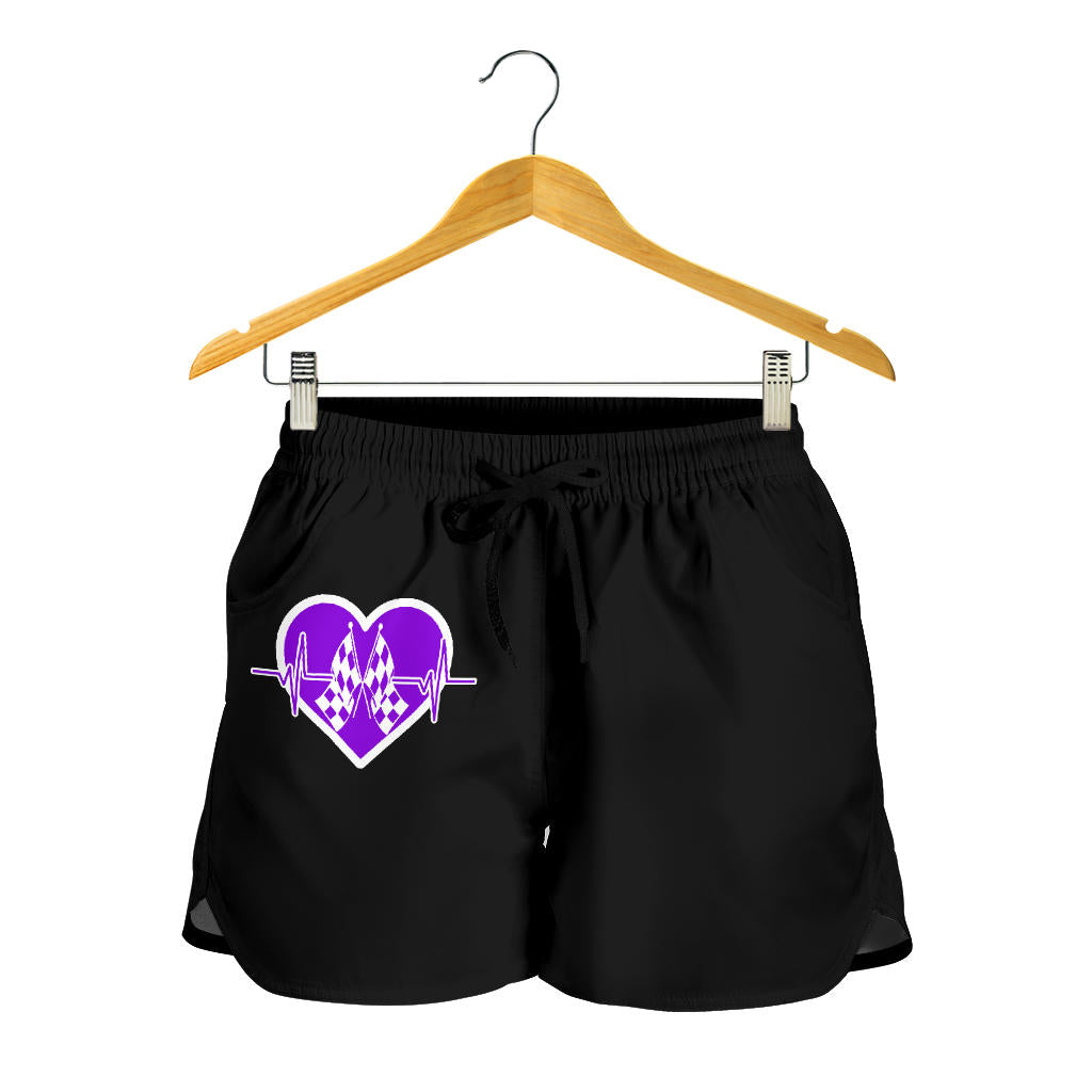 Racing Heartbeat Women's Shorts