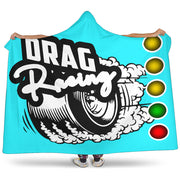 Drag Racing Hooded Blanket