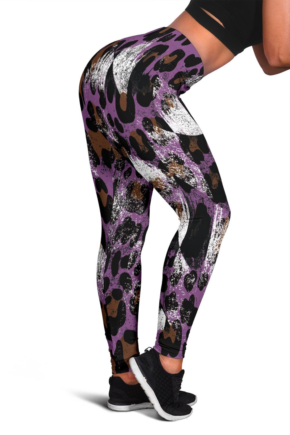 Racing Leopard Checkered Leggings