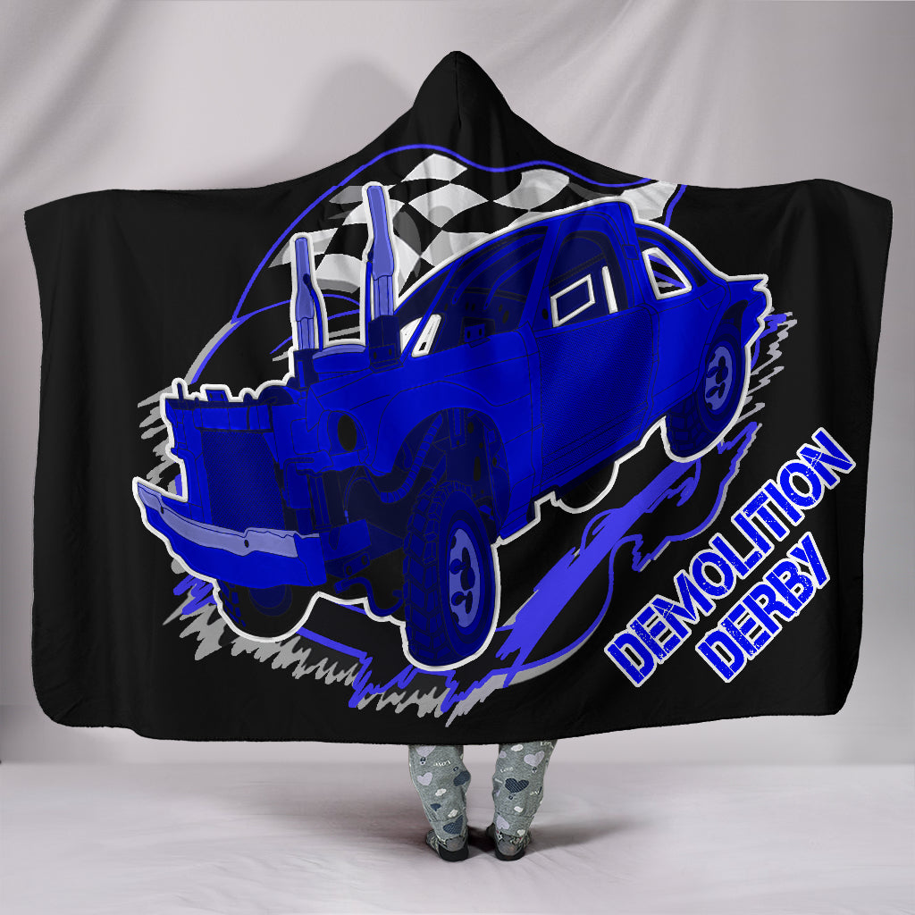 Demolition Derby Hooded Blanket 