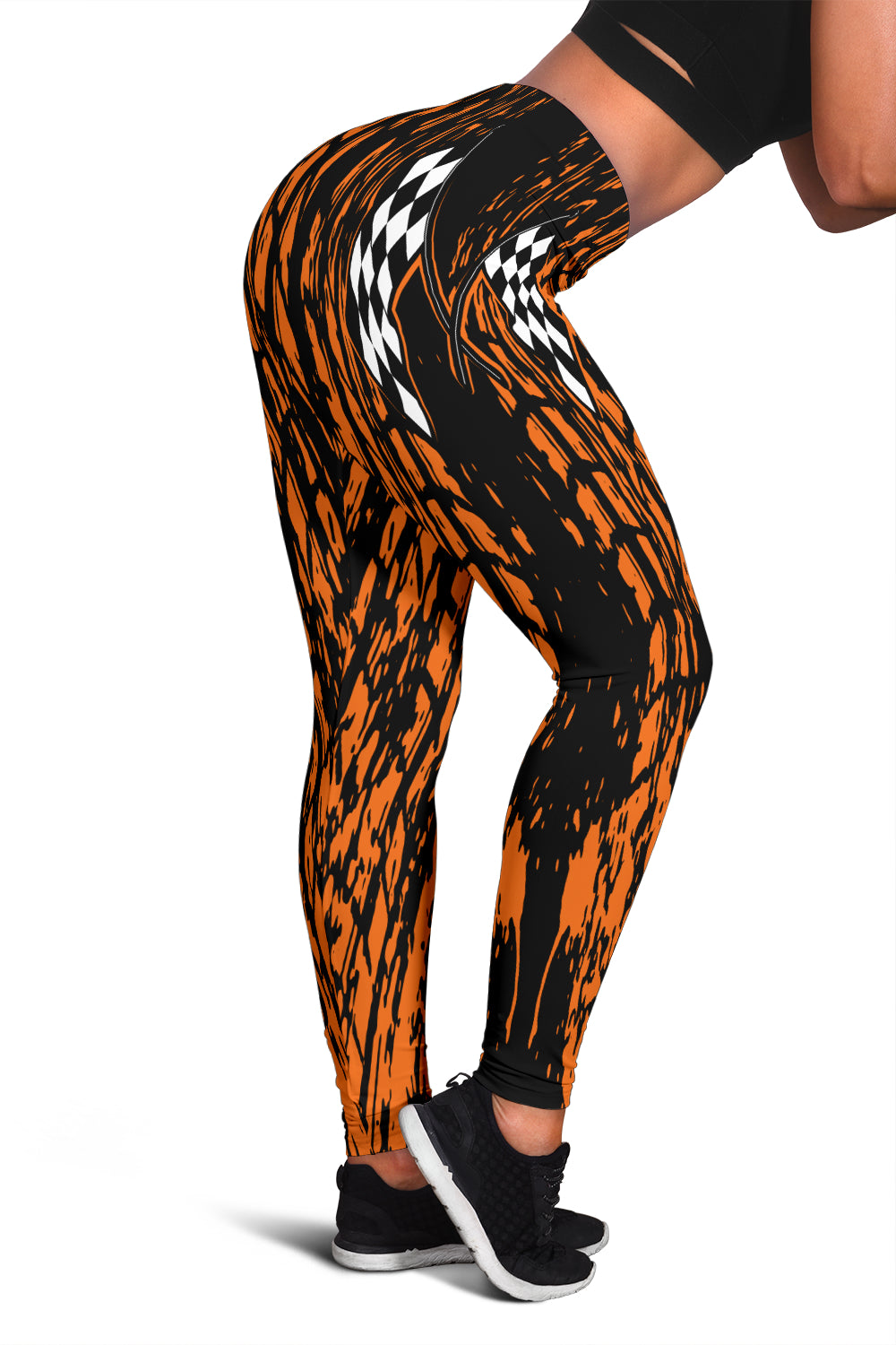 Dirt Racing Leggings Orange