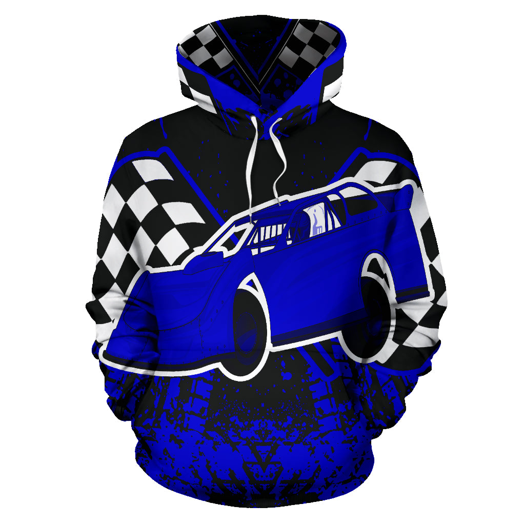 Late Model All Over Print Hoodie Blue