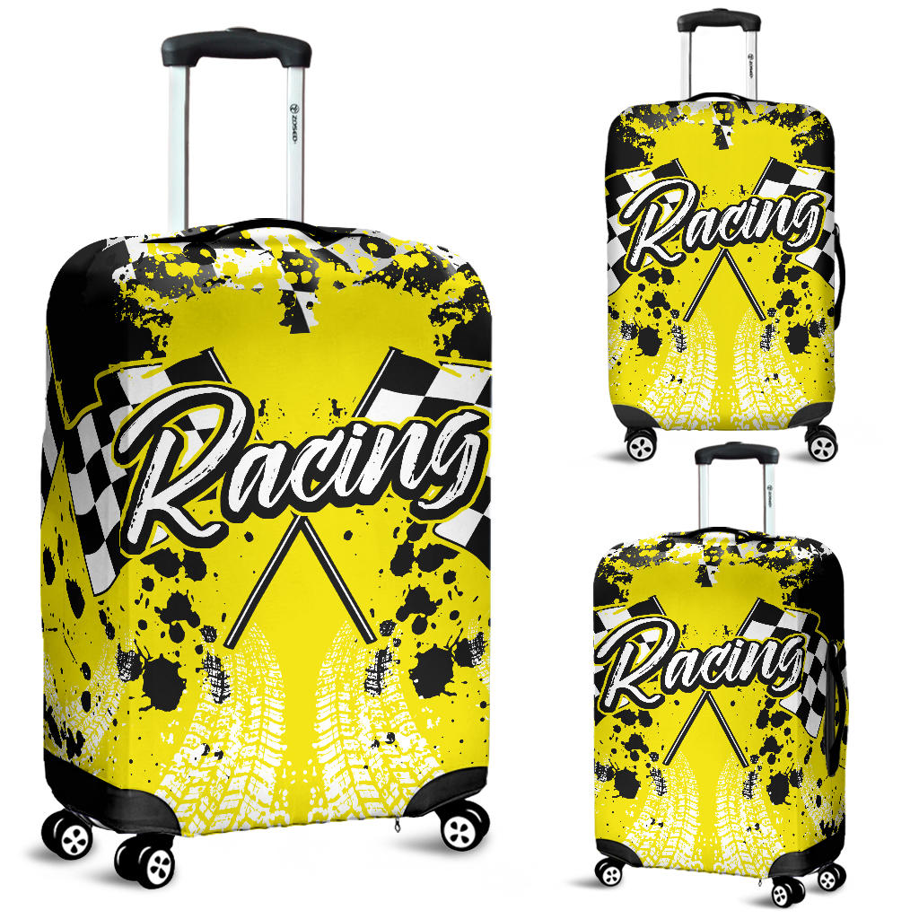 Racing Luggage Cover Yellow!