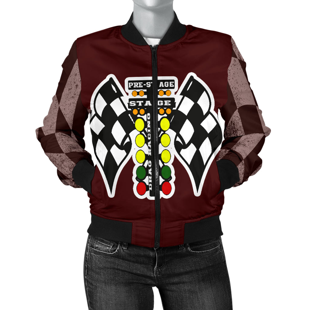 Drag Racing Women's Bomber Jacket RBM