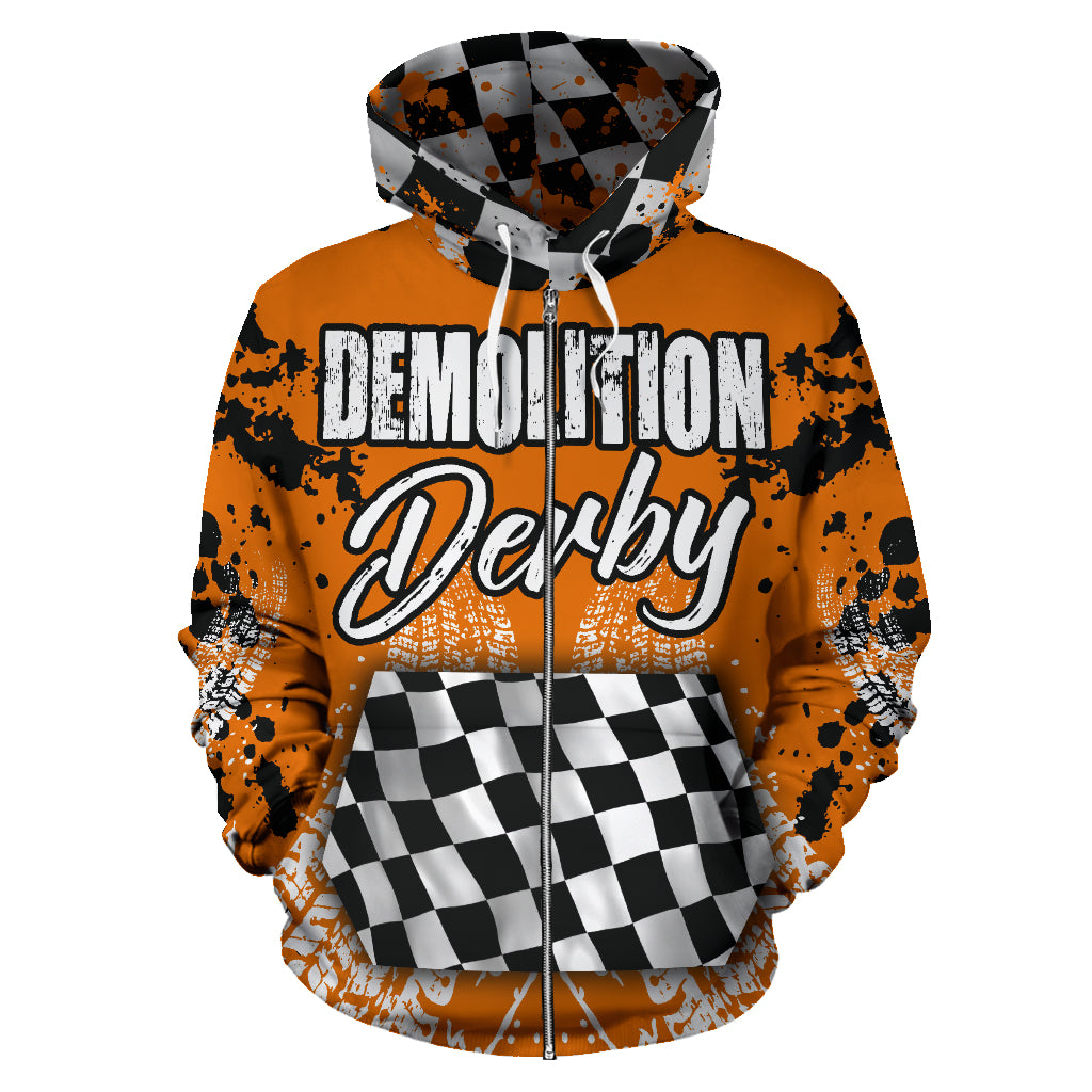 Demolition Derby Zip Up Hoodie