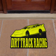 Custom shaped sprint car door mat