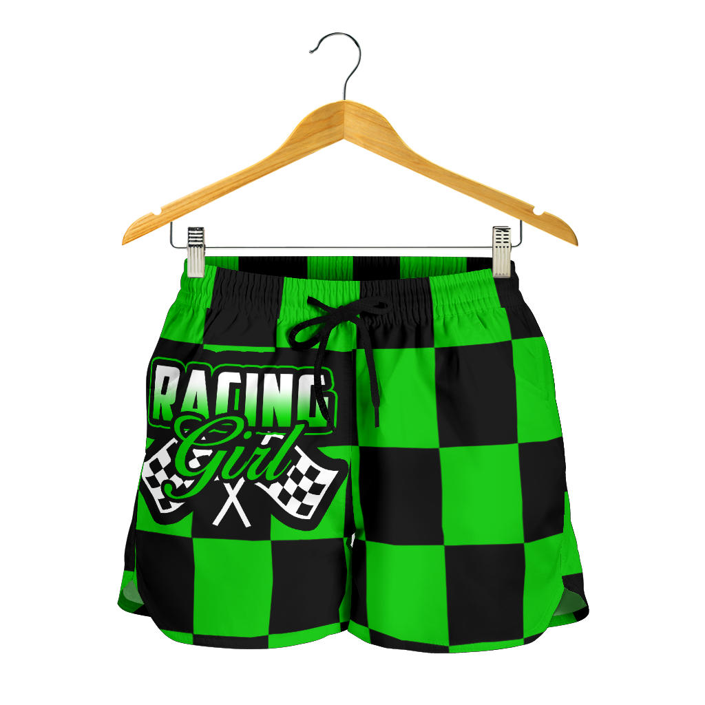 Racing Girl Checkered Shorts