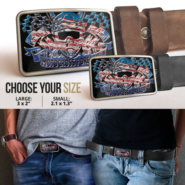 USA Motocross Belt Buckle