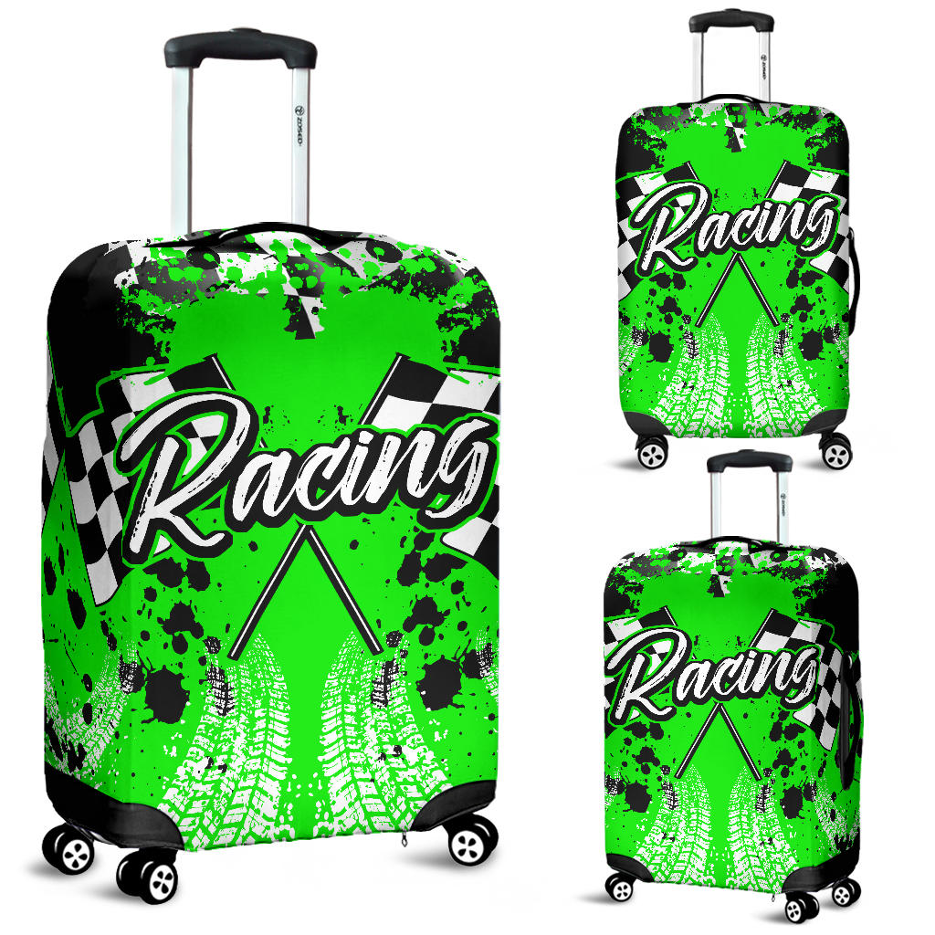 Racing Luggage Cover Green!