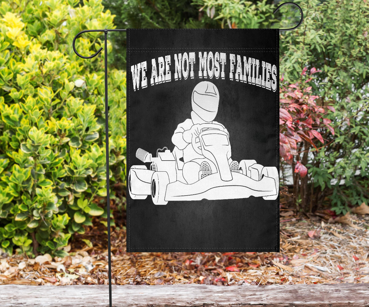 We Are Not Most Families Kart Racing Flag