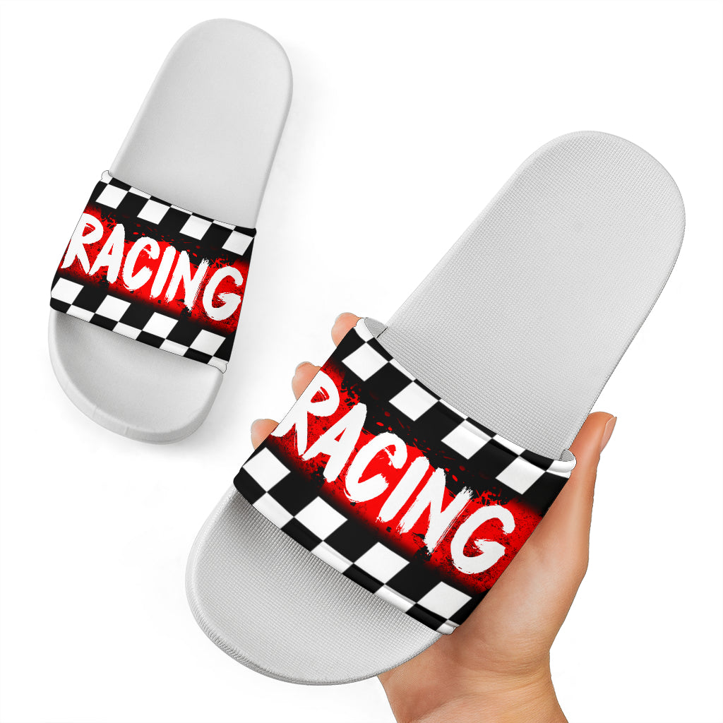 Limited Edition - Racing Slide Sandals - White Sole