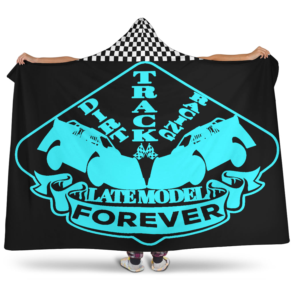 Dirt Racing Forever Late Model Hooded Blanket