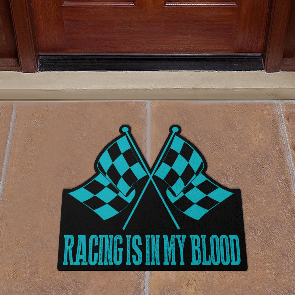 Racing Shaped Door Mats