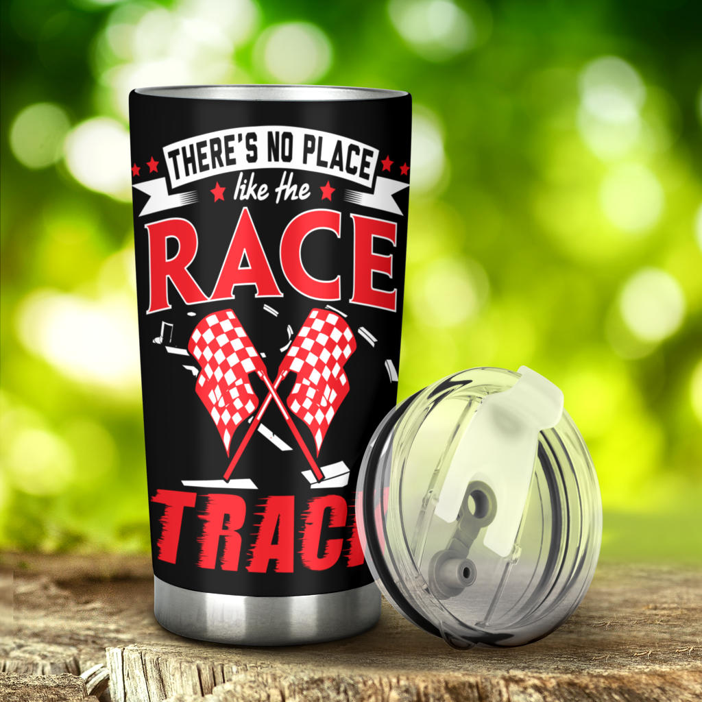dirt track racing tumbler