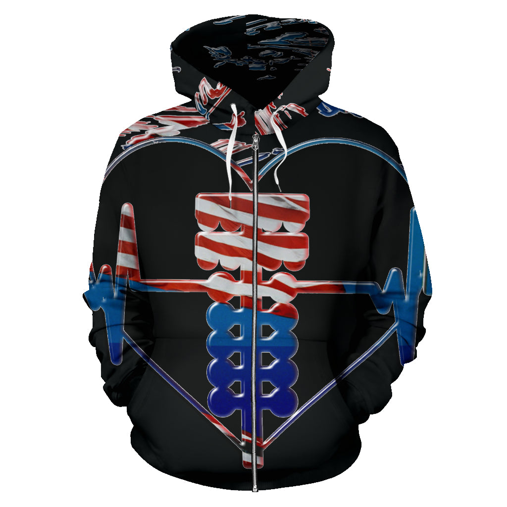 Drag Racing Zip Up Hoodie