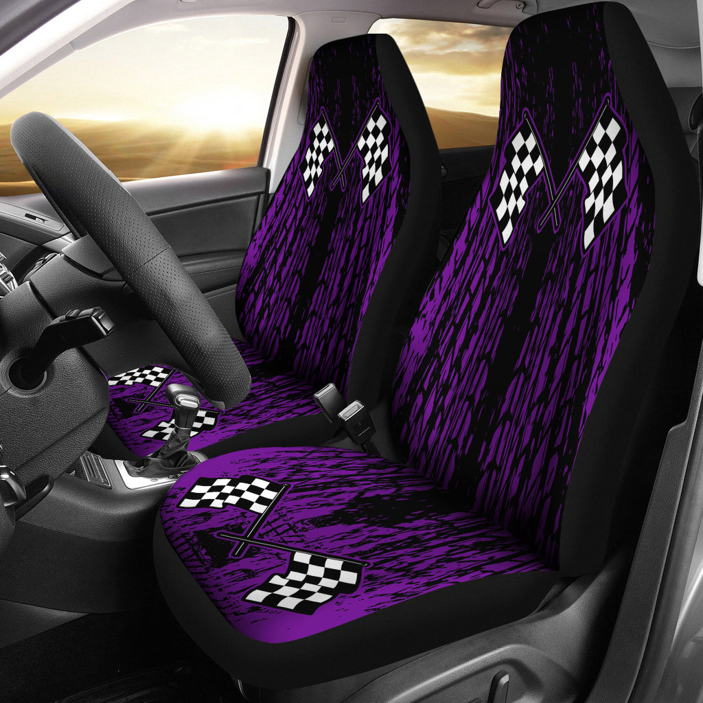 Dirt Racing Seat Covers Purple (Set of 2)