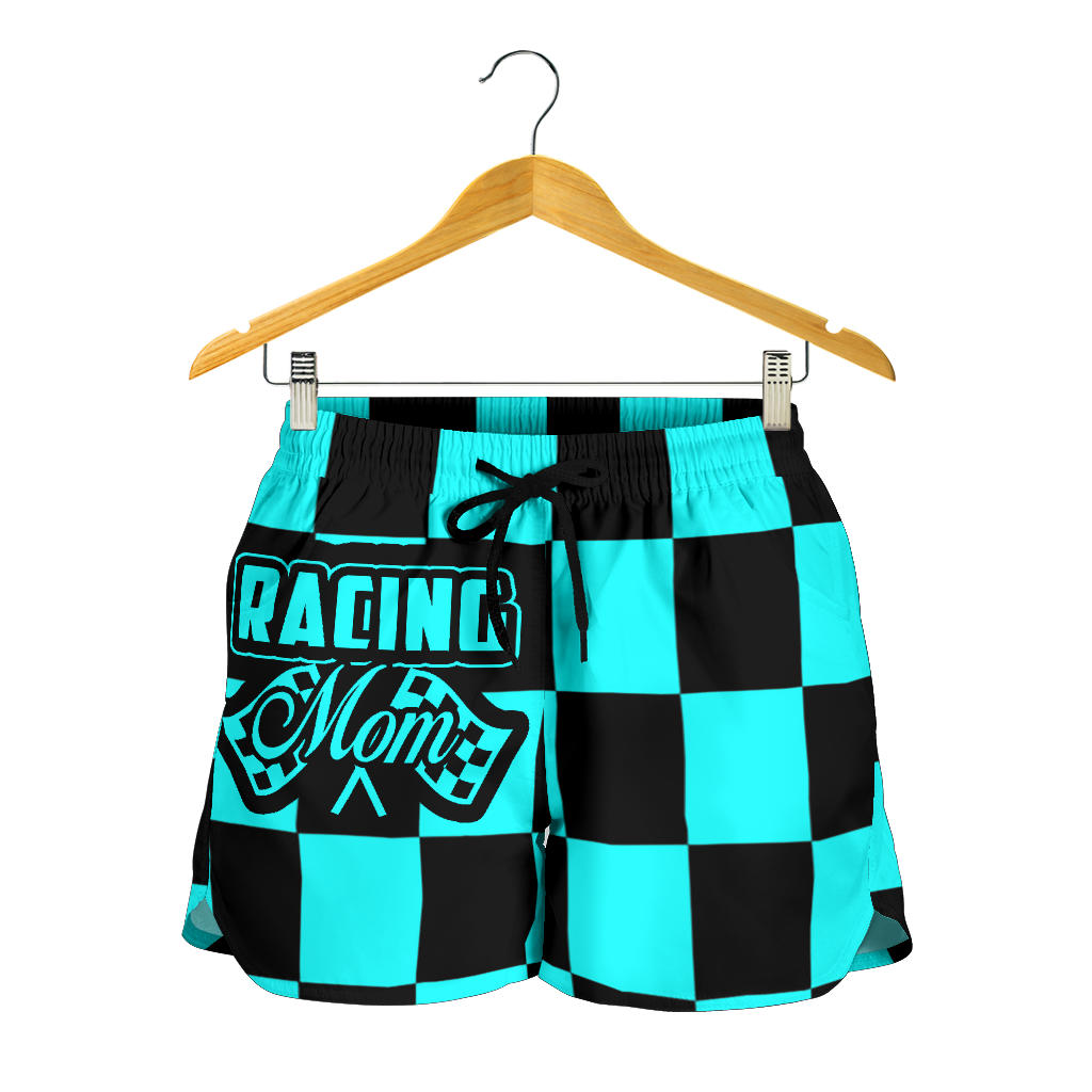 Racing Mom Checkered Shorts