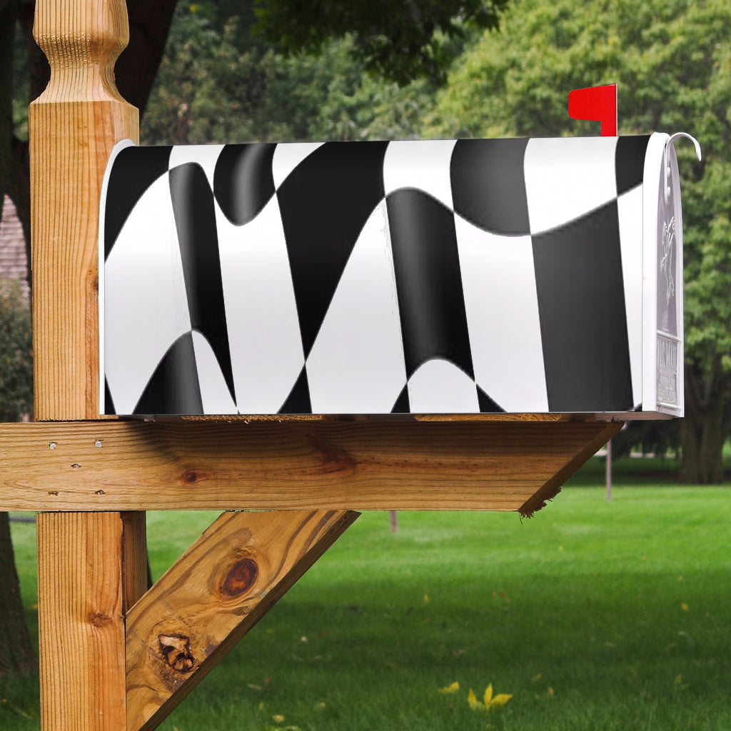 Racing Checkered Flag Mailbox Cover