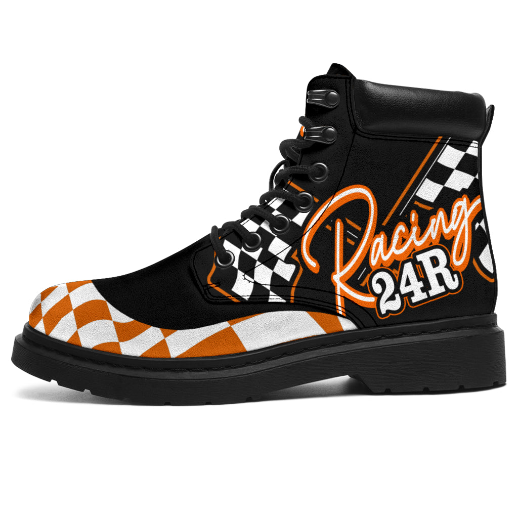 Racing All-Season Boots Number 24R Orange