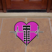 Custom Drag Racing Heartbeat Door Mat