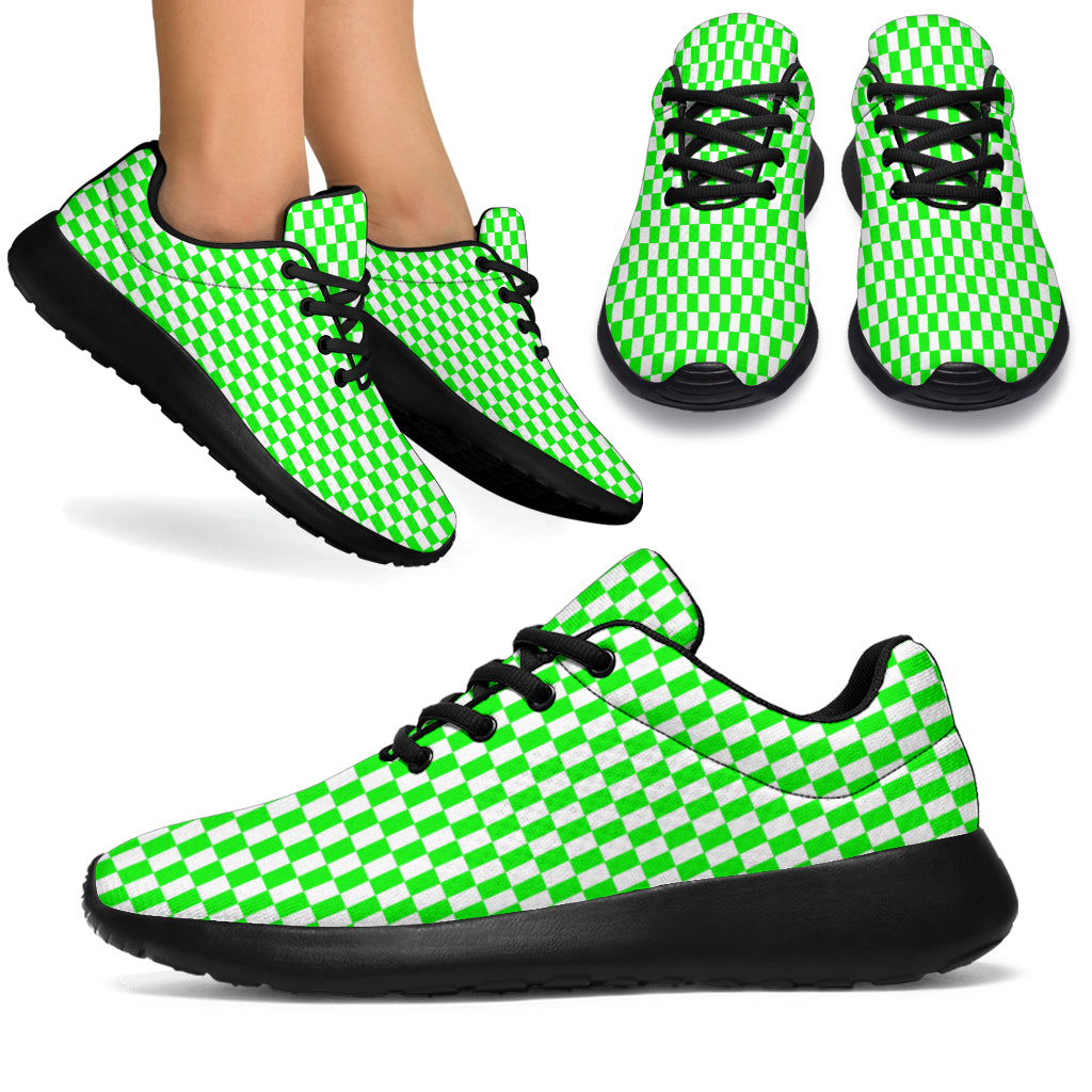 Racing Pistachio Checkered Flag Sneakers Black
