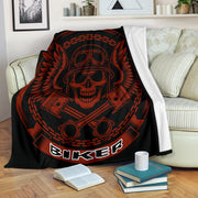 Biker Piston Skull Blanket