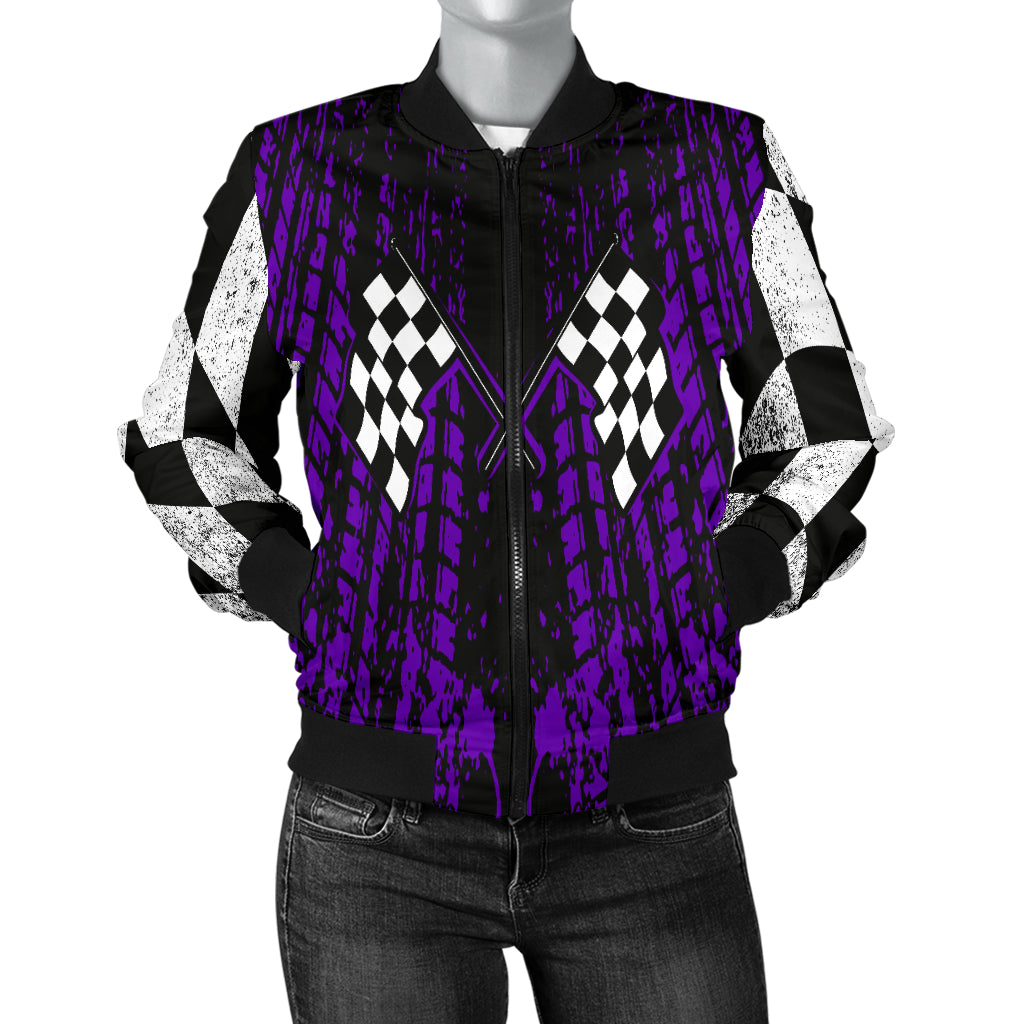 Dirt Racing Women's Bomber Jacket RBPu