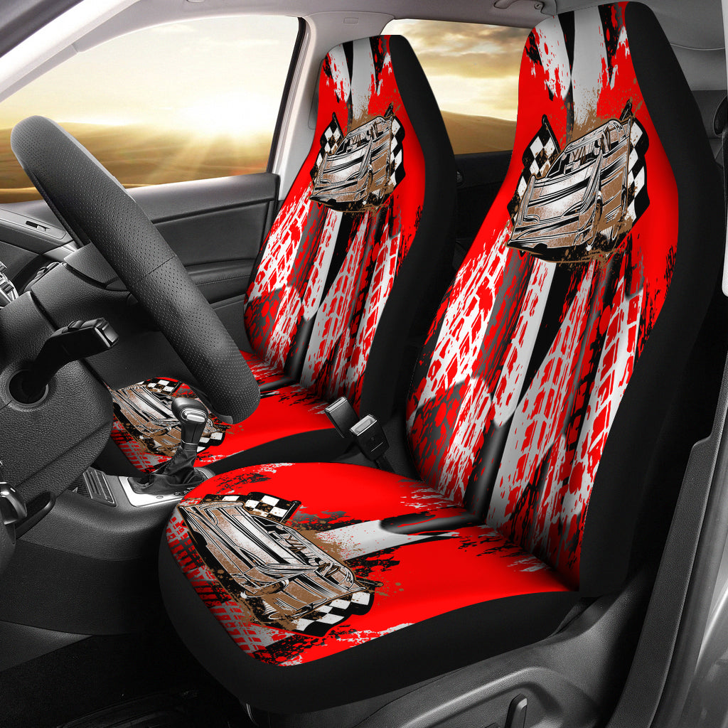 Racing Seat Covers Late Model Red (Set of 2)