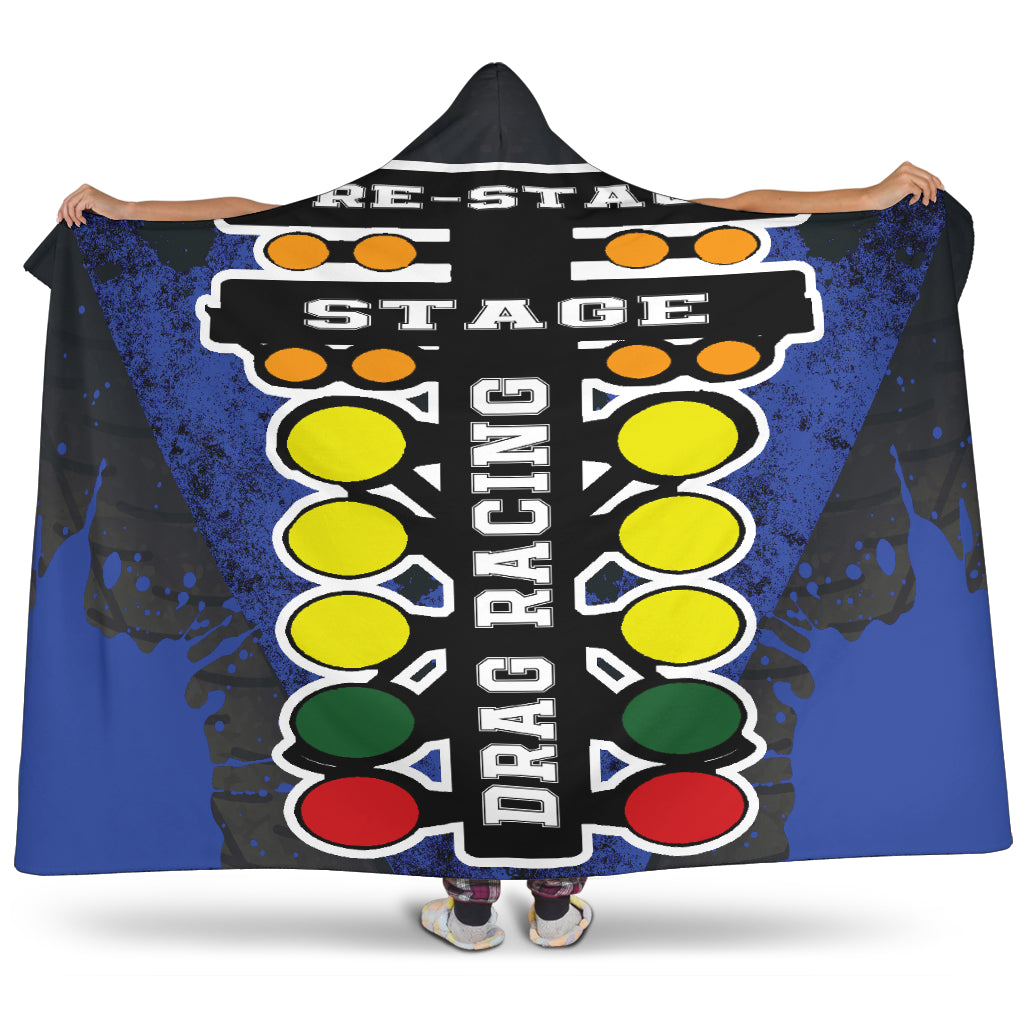 Drag Racing Hooded Blanket RBB