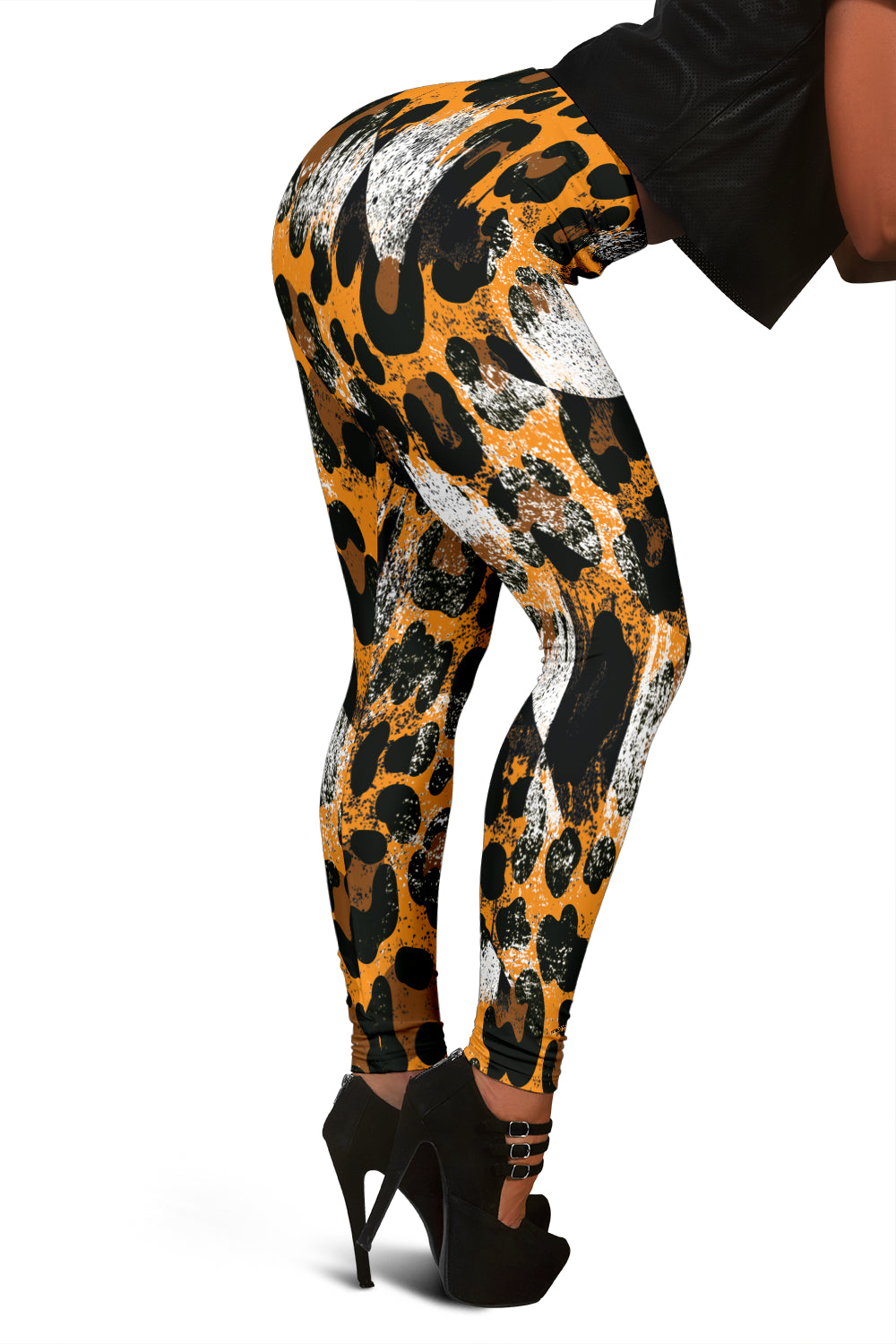 Racing Leopard Checkered Leggings