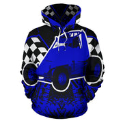 Non-Wing Sprint Car All Over Print Hoodie