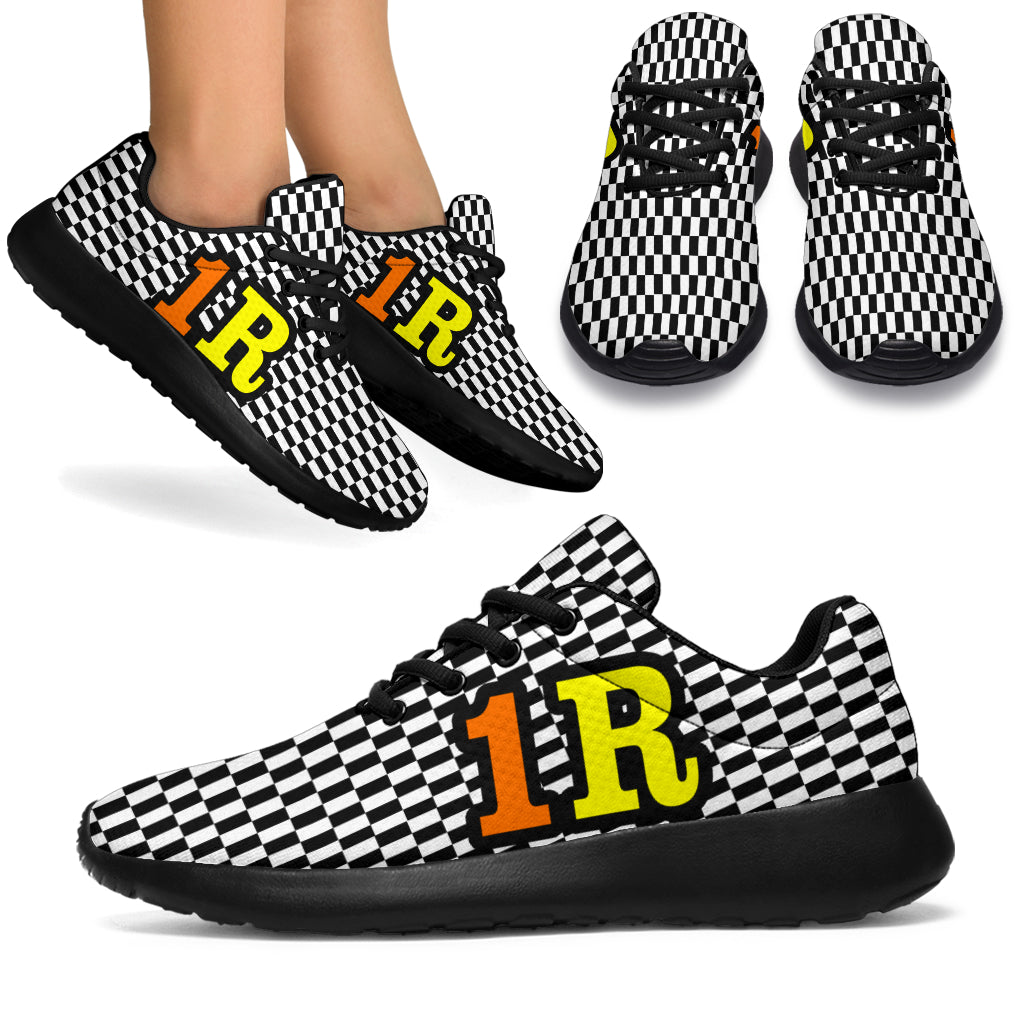 Racing Sneakers Checkered Flag Number 1R