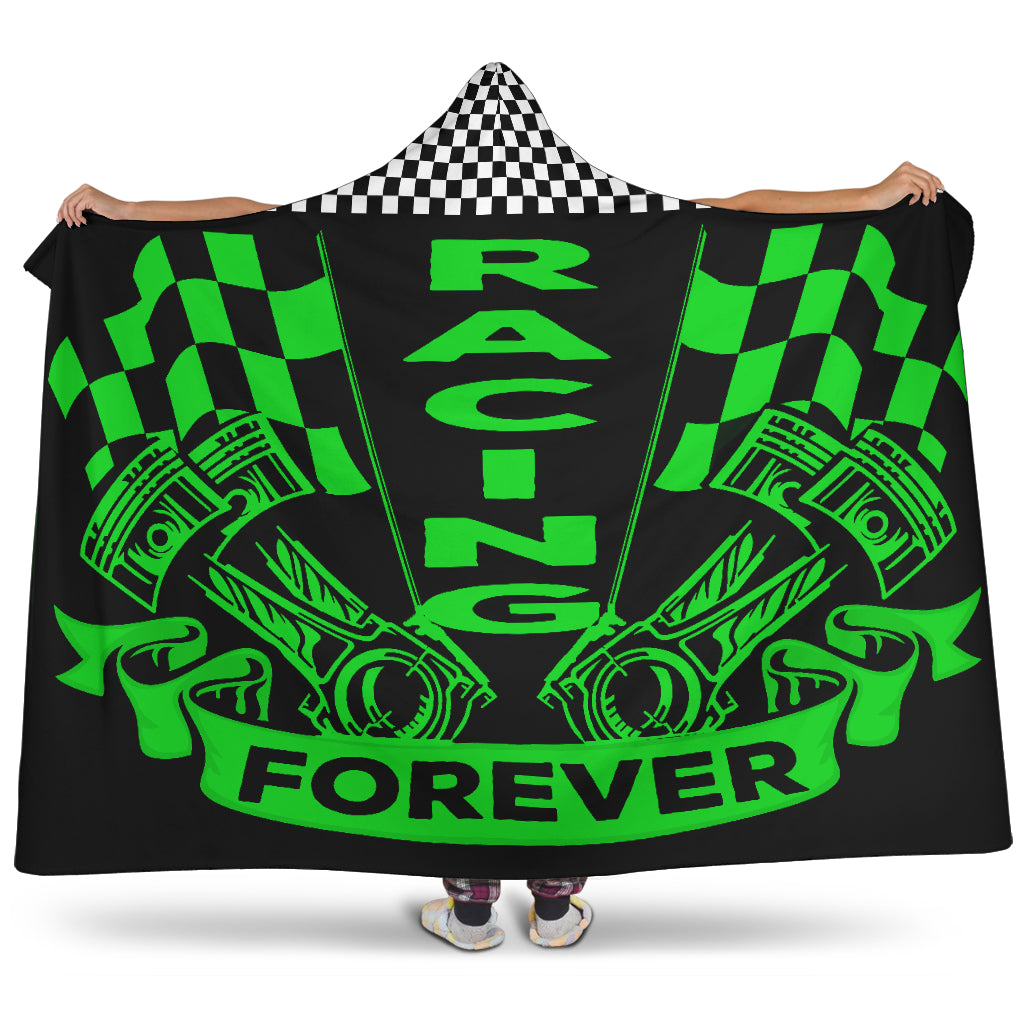 Racing Forever Hooded Blanket