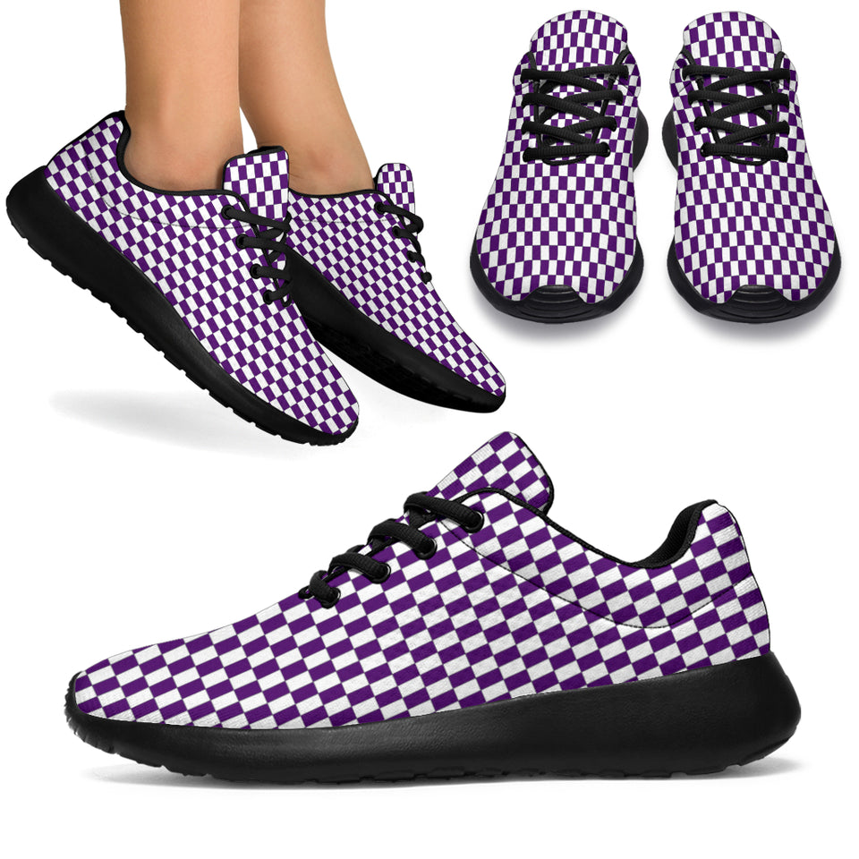 Racing Checkered Flag High Top Shoes N01 main image 1