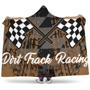 Dirt Racing Hooded Blanket muddy
