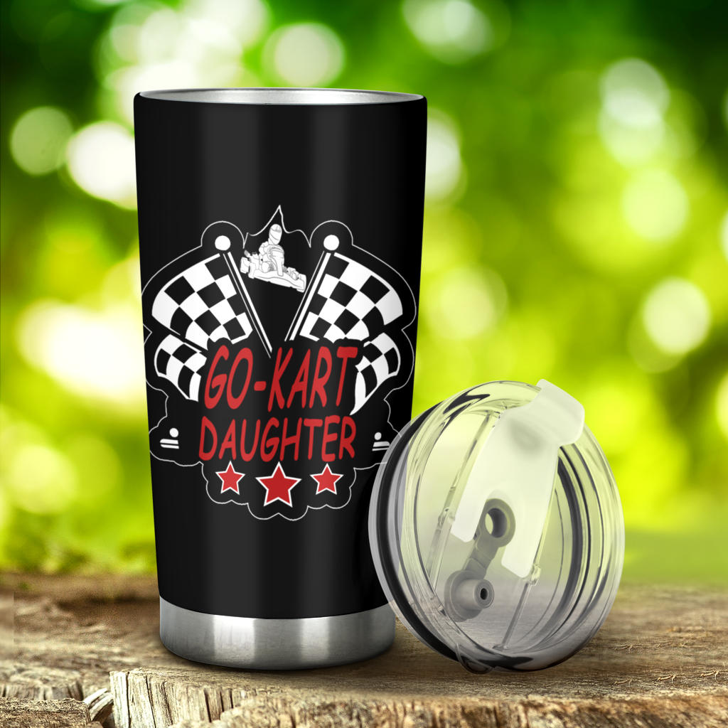 Go-kart racing daughter tumbler