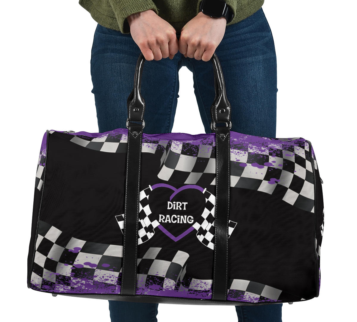 Dirt Racing Travel Bag Pink