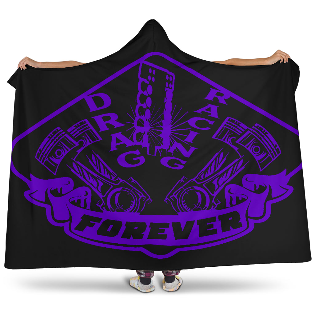 Drag Racing Forever Hooded Blanket