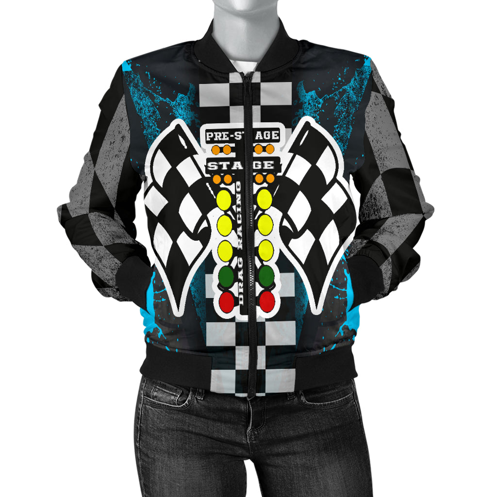 Drag Racing Women's Bomber Jacket RBCB