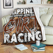 Money Can't Buy Happiness Dirt Racing Blanket